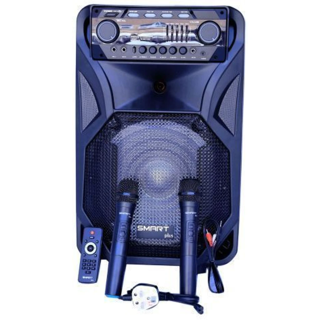 Smart Plus Hi-fi 12″ Amplified Public Address Speaker Rechargeable – Black