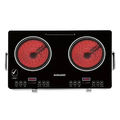 Sonashi Double Infrared Cooker With Touch Sensor Control – Black
