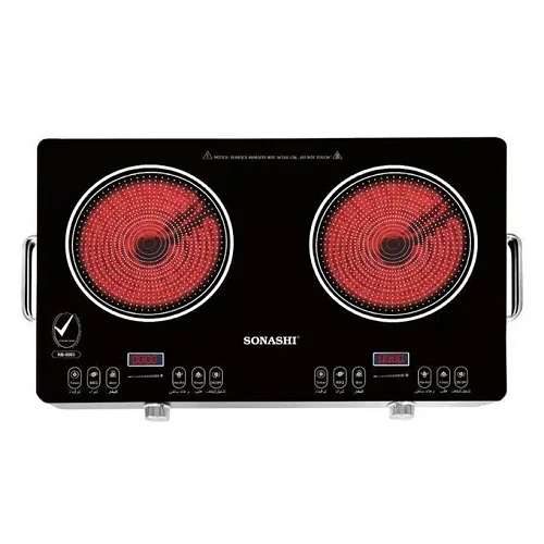 Sonashi Double Infrared Cooker With Touch Sensor Control – Black