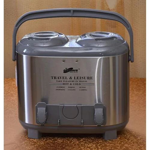 Daydays 15-Litre Twin Travel Flask – Silver