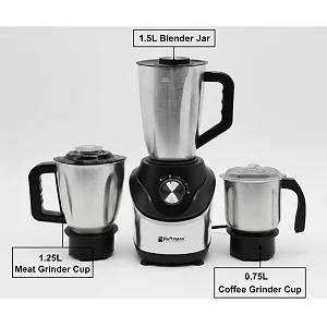 Hoffmans 800W Blender & Grinder 3-in-1 – Ice Crusher with Stainless Steel Cups