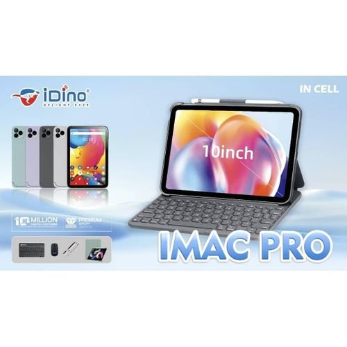 Idino IMAC PRO 10.1 Inch Tablet,Android 16. 8GB RAM 512 ROM, With Bluetooth Keyboard,Mouse