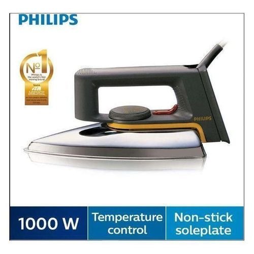Phillips Original Dry Flat Iron 1000 Watts. - Silver