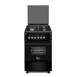 Roch 50X55cm Premium Cooker – 3 Gas Burners + 1 Electric Plate, Black