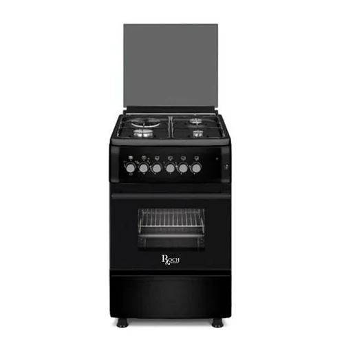 Roch 50X55cm Premium Cooker – 3 Gas Burners + 1 Electric Plate, Black
