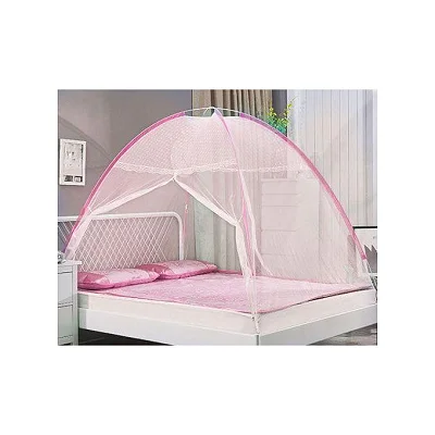 5x6 Foldable Portable Tent Mosquito Net – Pink Bed Net