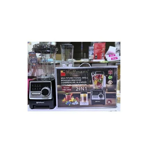Hoffmans 2000W Commercial Blender with 2L Jar and Dry Grinder