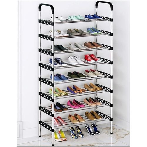 8 Layers Multi-Tier Stainless Steel Shoe Rack