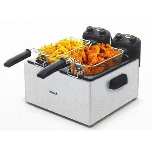 Saachi Stainless Steel Double Deep Fryer 6L