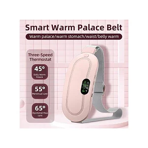 MENSTRUALCUP Menstrual Heating Pad Belt – Cordless Period Pain Relief Massager