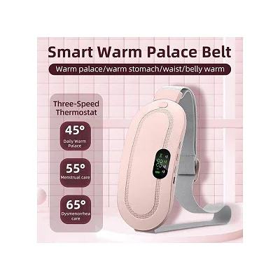 MENSTRUALCUP Menstrual Heating Pad Belt – Cordless Period Pain Relief Massager