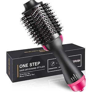 Electric Hot Air Hair Dryer & Styler Brush - Hair Straightening, Drying & Styling Comb