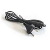 2-Pin EU Power Cord for Computer, Television and Home Electronics