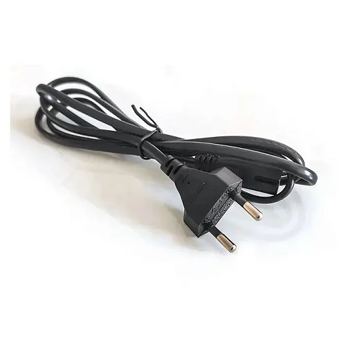 2-Pin EU Power Cord for Computer, Television and Home Electronics