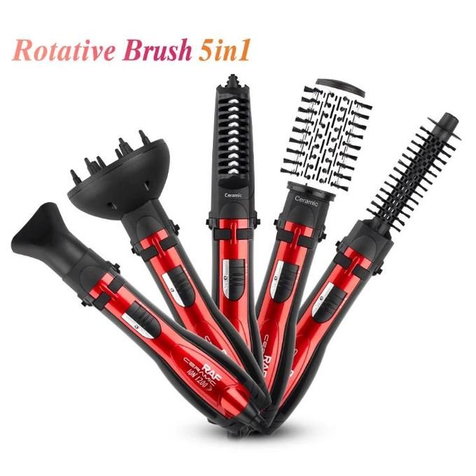 RAF 5-in-1 Rotative Brush hair styling tool