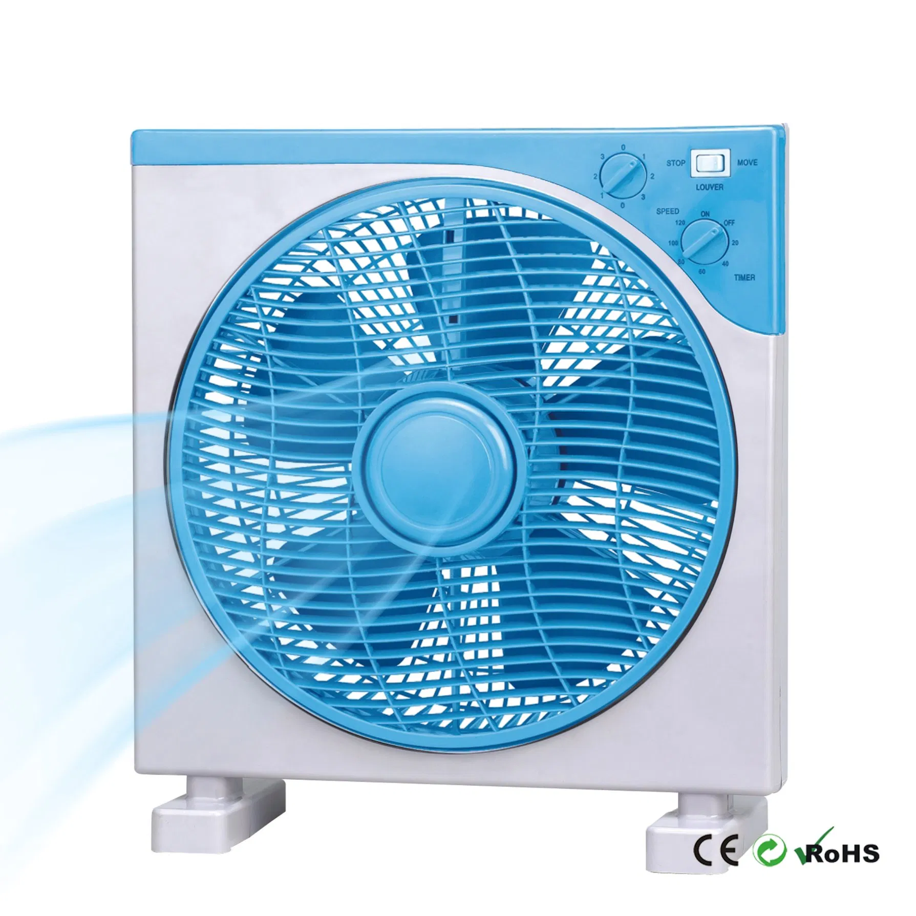 ORIGINAL Portable Table Box Fan, 30W - Grey