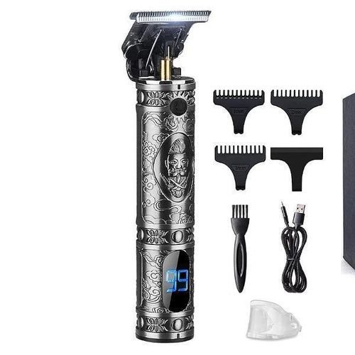 Sokany Professional Rechargeable Hair Trimmer Clipper- Silver