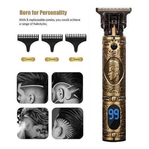 Sokany Professional Rechargeable Hair Trimmer Clipper- Silver