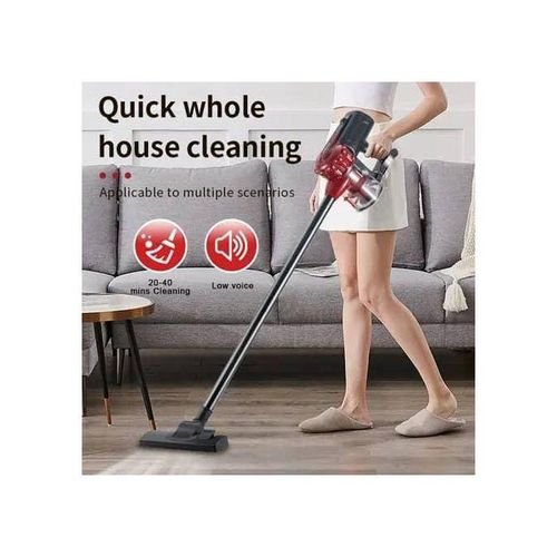 Cordless Handheld Vacuum Cleaner, Large Suction - Red