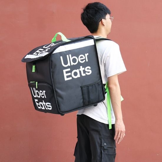 Large Pizza Backpack Insulated Uber Eats Fast Food Delivery Bag