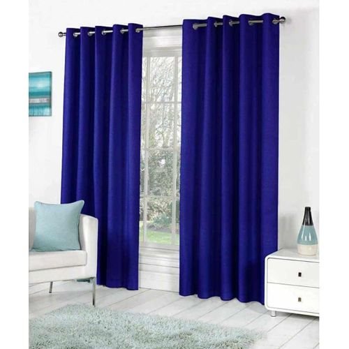 2 Pcs Curtain pieces 2 by 1.5m & 3m White Net - Navy Blue