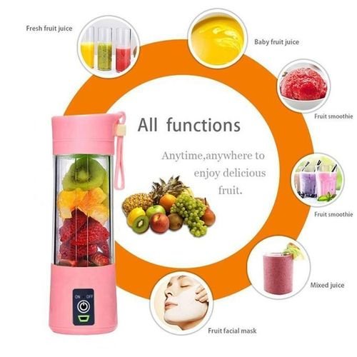 Portable Blender Juicer 380ml USB Rechargeable Bender