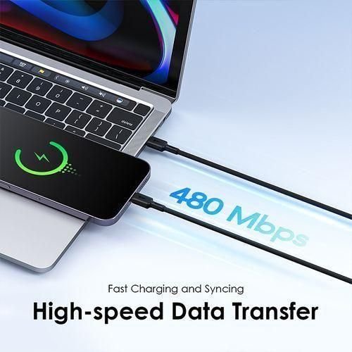 Oraimo FastLine 2 2.4A 1M Cable Type C to Lightning Fast Charging