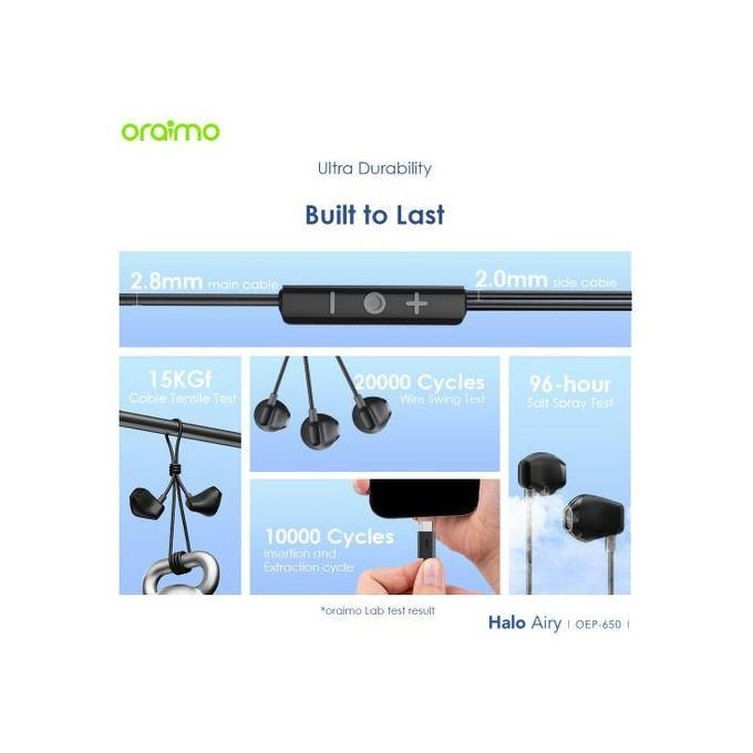 Oraimo Type-C  In-ear Wired Headphones