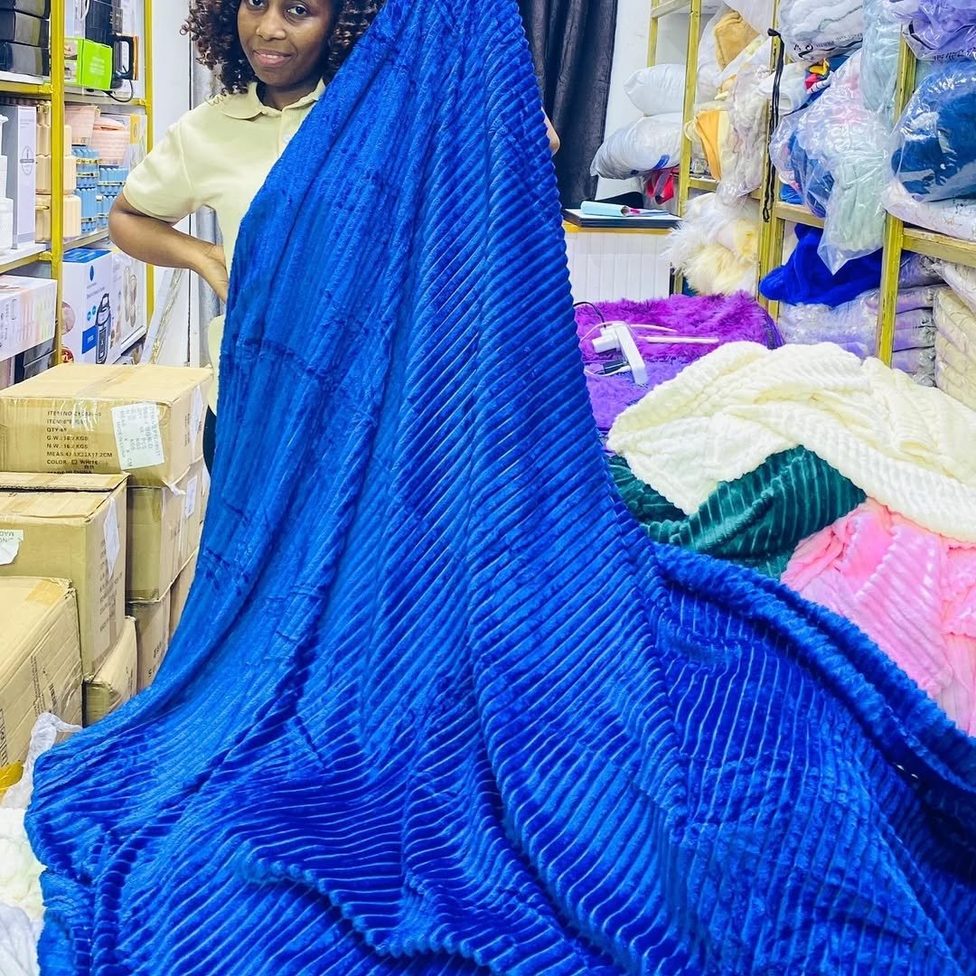 5*6 Soft warm  Fleece Blanket -  Multicolor