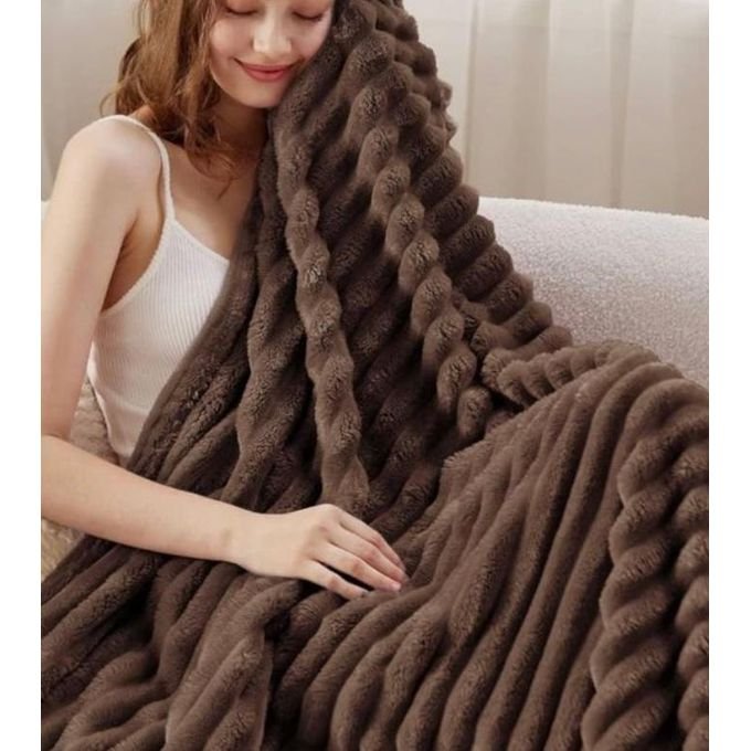5*6 Soft warm  Fleece Blanket -  Multicolor