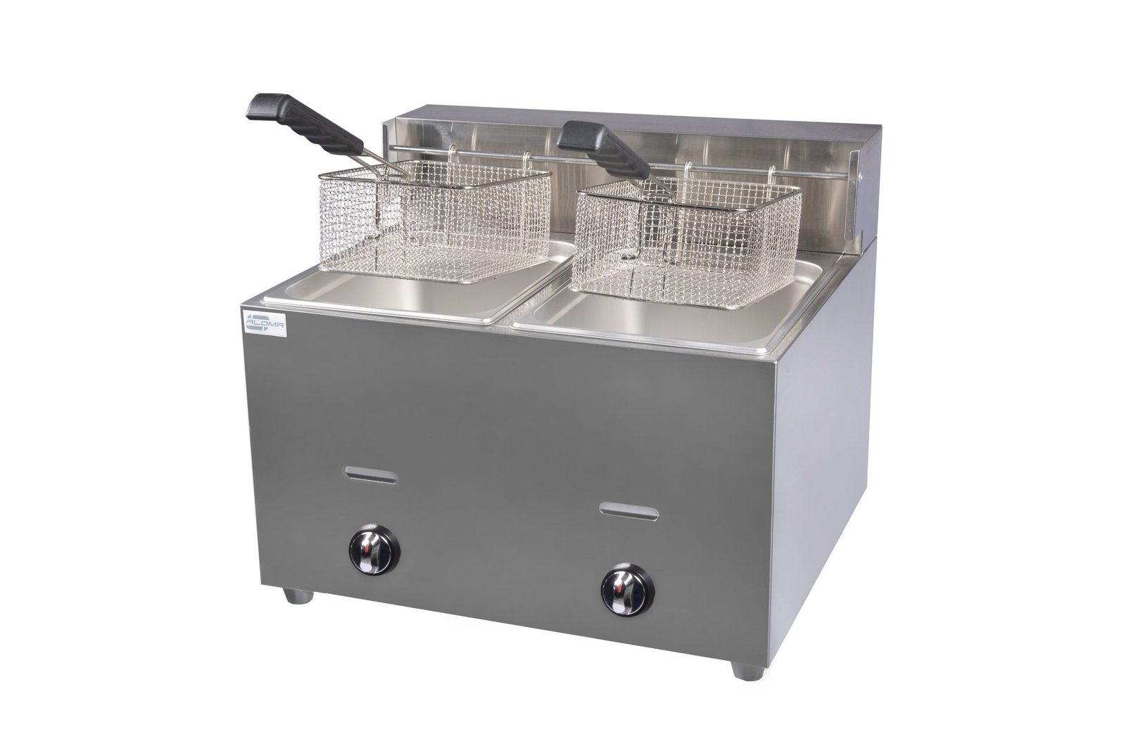 (6L+6L) 12L Double Tank Commercial Stainless Steel Gas Deep fryer.