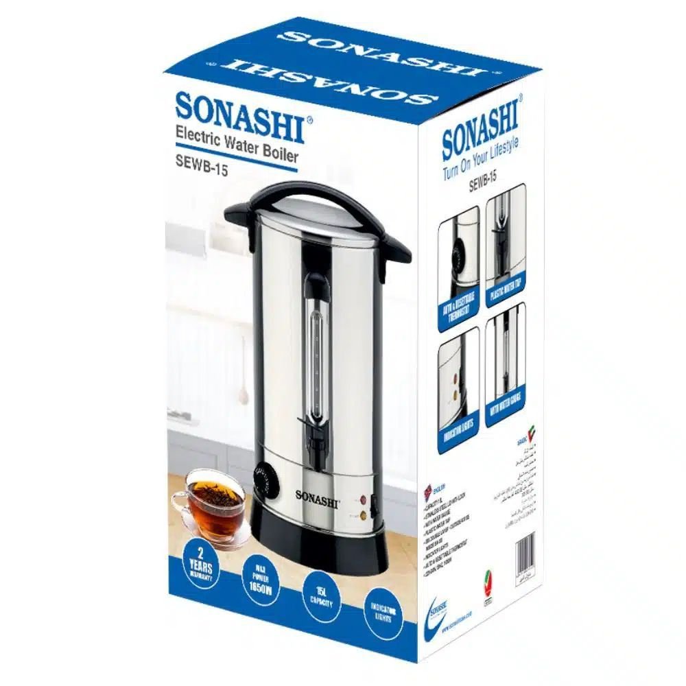 Sonashi SEWB-15 Electric Water Boiler - Silver