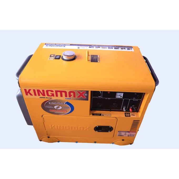 Kingmax Diesel 6.5 KVA Yellow Silent Generator KM14800S