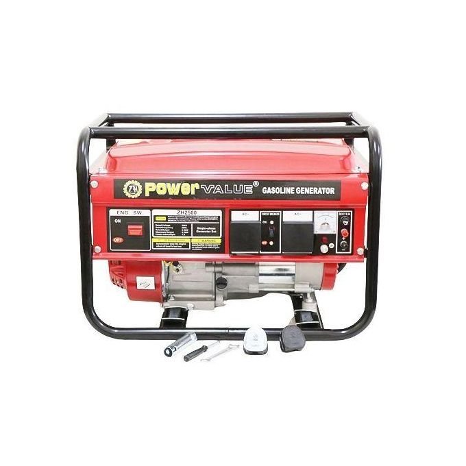 POWER VALUE ZH 2500 Gasoline 4-Stroke Engine Generator - Red