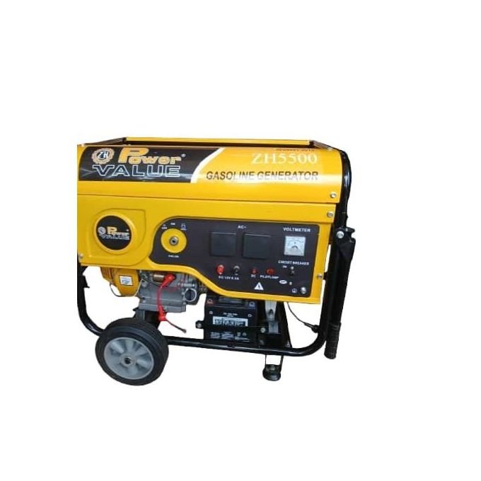 POWER VALUE Zh5500 Gasoline 4-Stroke Engine Generator - Yellow