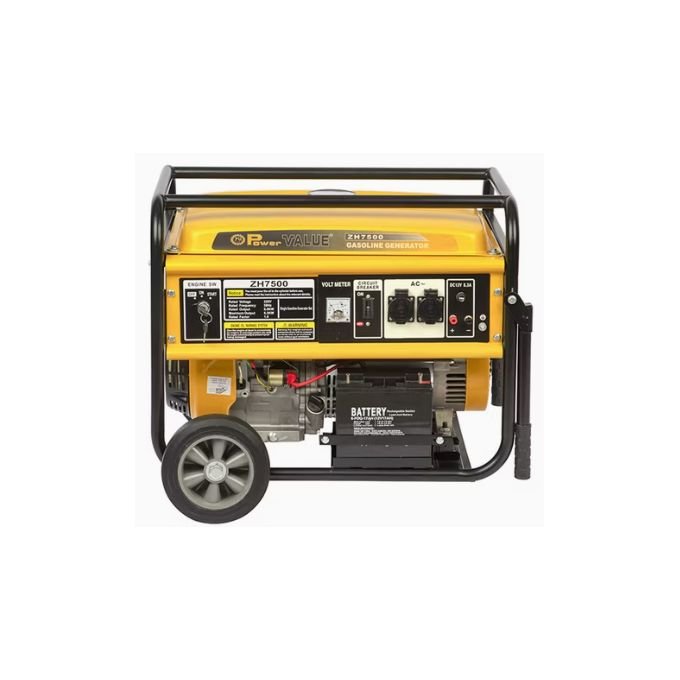 7 KVA Petrol Engine Generator (ZH7500)  Power Value - Yellow