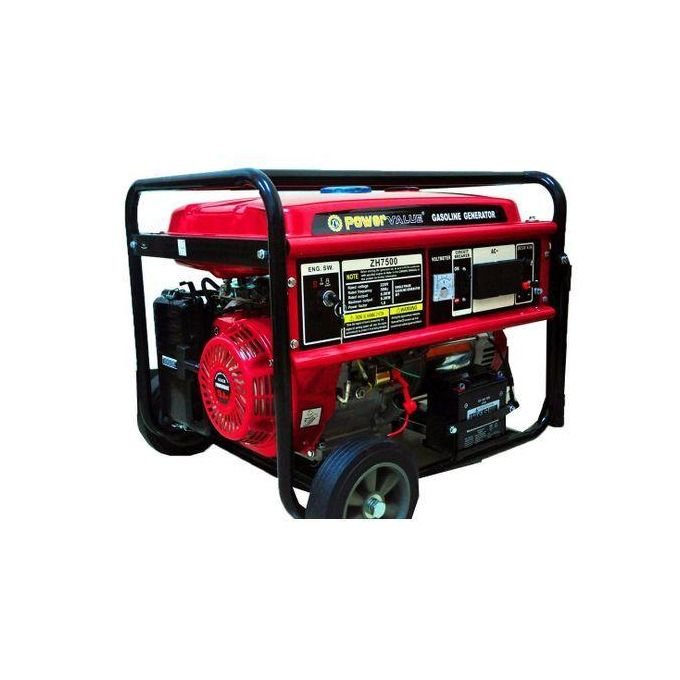 POWER VALUE 7 KVA Copper Petrol Engine Generator (ZH7500)