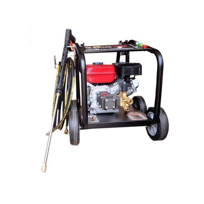 POWER VALUE Medium Business Car Washer Petrol Engine - Black & Red