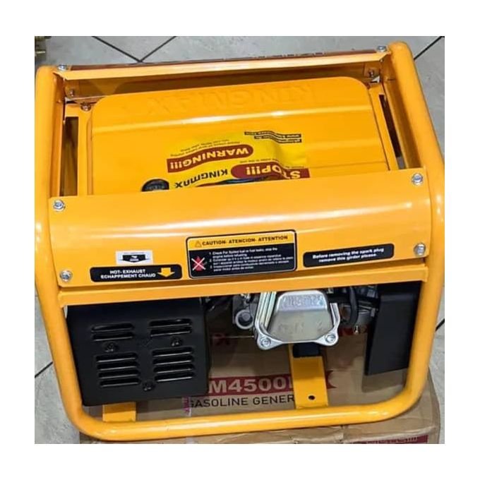 King Max 1KVA Gasoline Medium Petrol Generator - Yellow