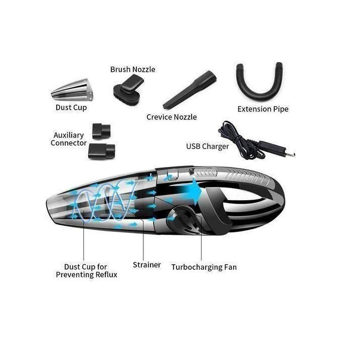 Wireless Vacuum Cleaner Rechargeable For Car Home, 120w