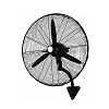Industrial Wall Fan with Aluminum Blades – Black