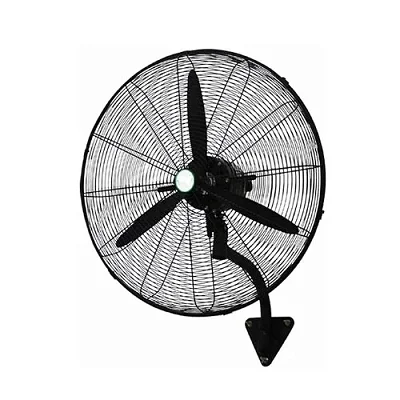 Industrial Wall Fan with Aluminum Blades – Black