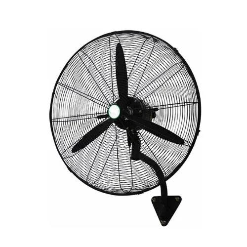 Industrial Wall Fan with Aluminum Blades – Black