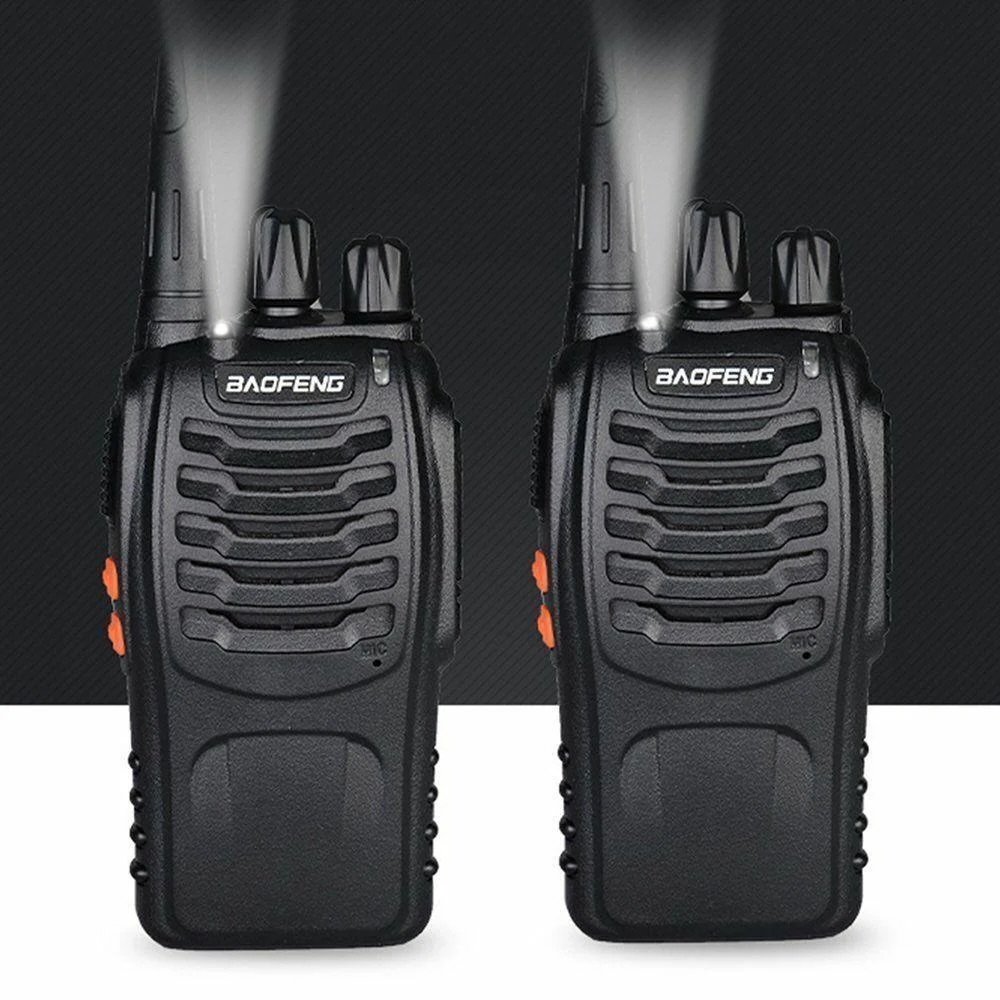 Baofeng Walkie Talkie ( 1 Pair ) Radio Call BF-888S With, USB-C Charge Port, Two-Way Pair Of Two - Black