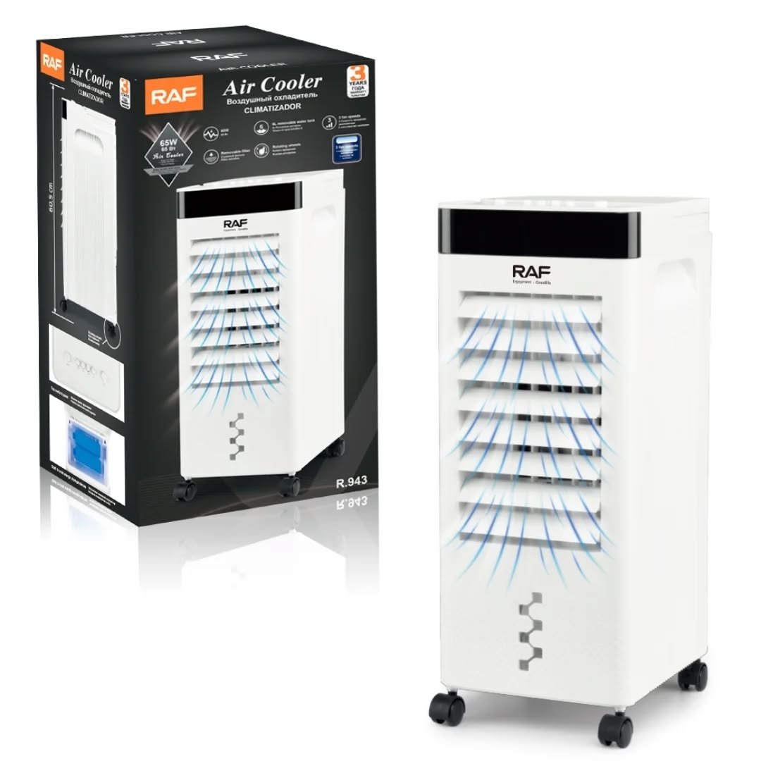 RAF Electric Air Cooler - White