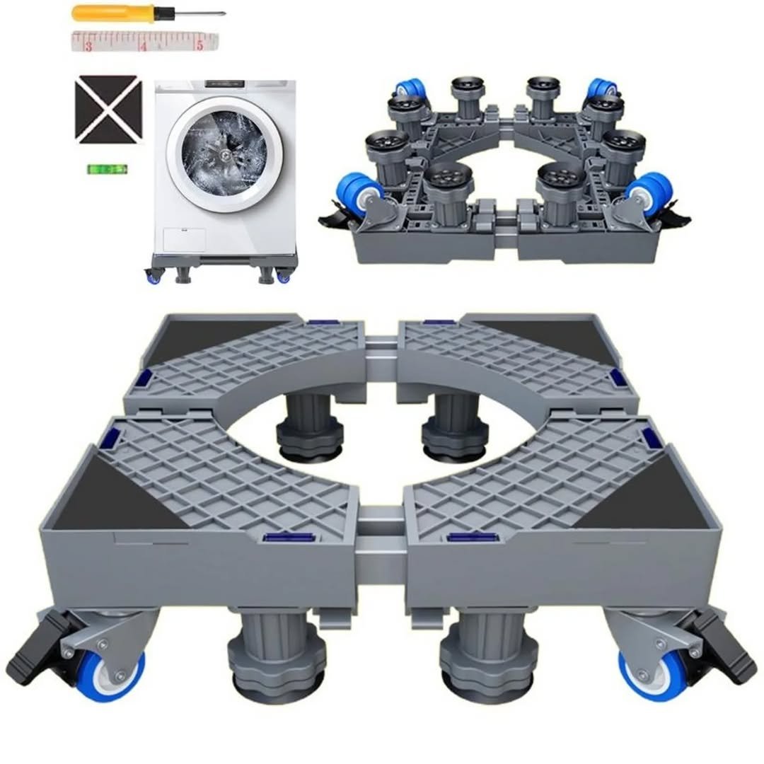 Adjustable Fridge/ Washing Machine Stand Trolley With 4 Feets , 8 Legs