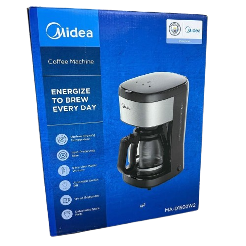 Midea Drip Coffee Maker 1.5L - (1YR WRNTY) - Black