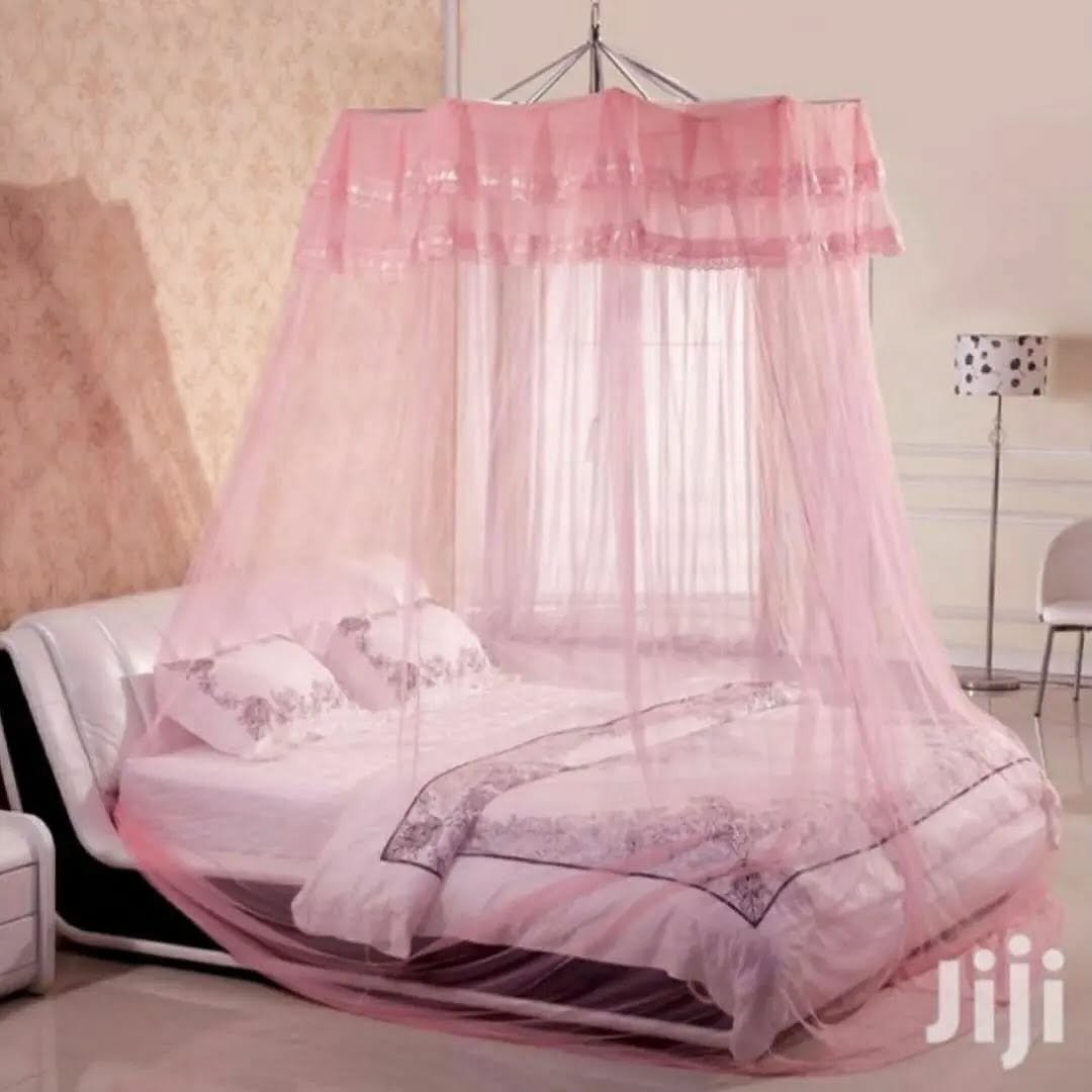 6x6 Umbrella Structure Canopy Bed Net-pink