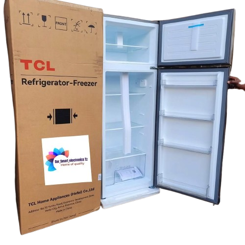 TCL 270 Litre Double Door Top Mount Refrigerator - Silver