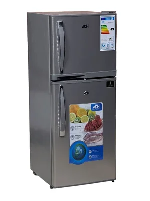 108 Litres ADH Double Door Refrigerator – Compact Silver/Grey Fridge Freezer